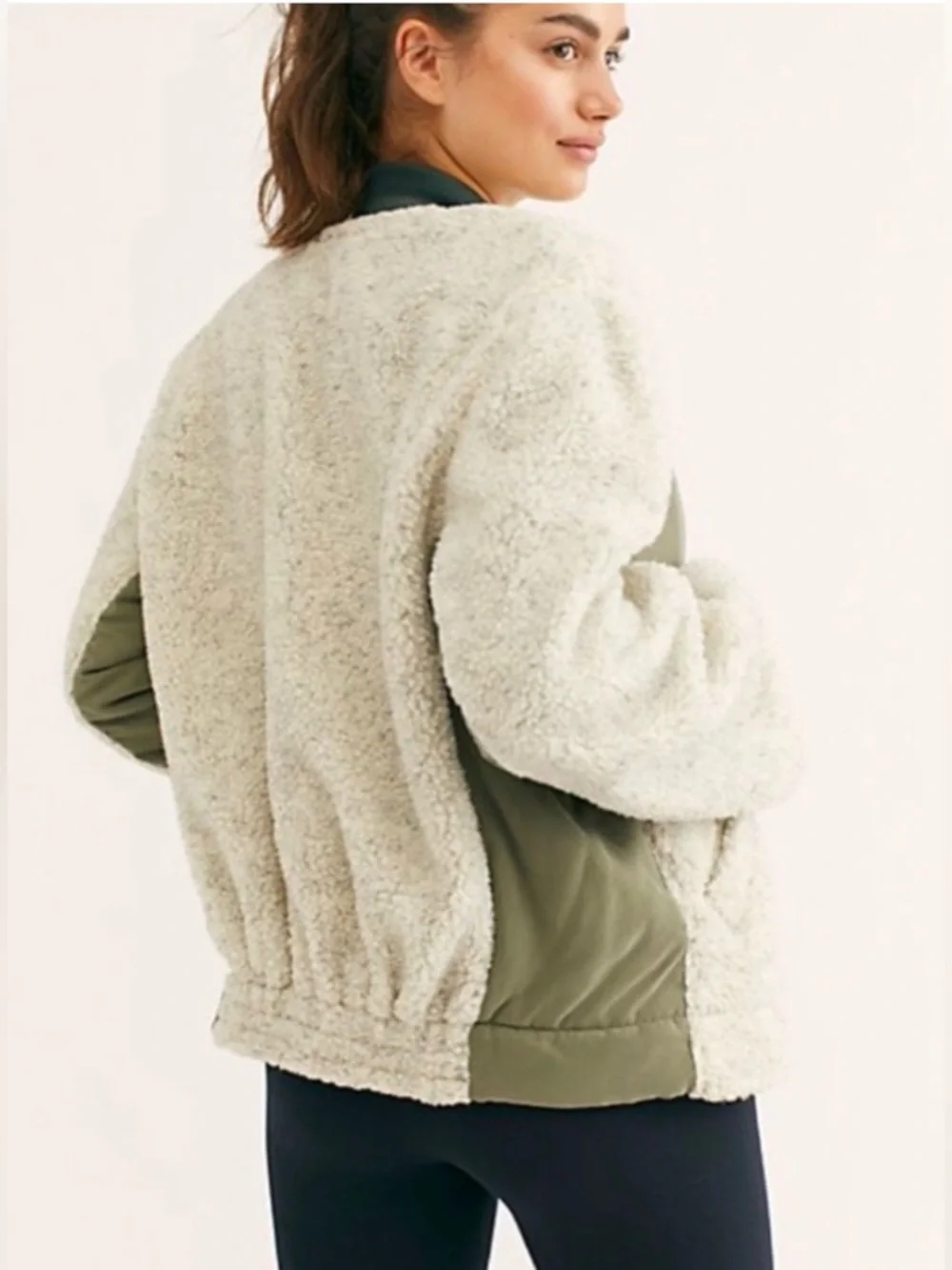 Free People “Rivington” Sherpa Jacket - Desert Combo EUC - Picture 4 of 4